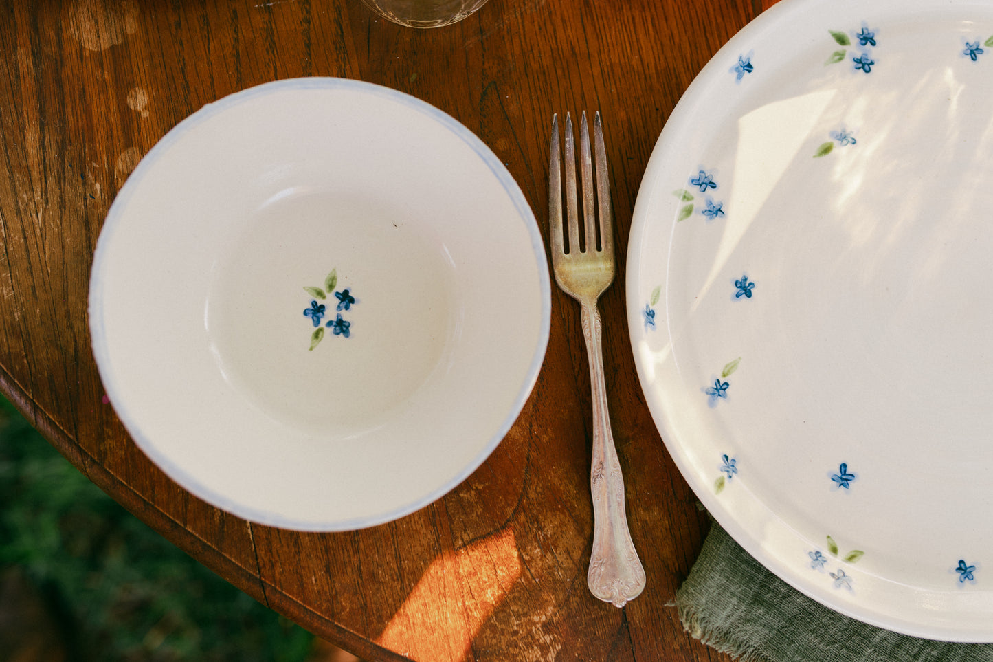 sweet blue dinner plate