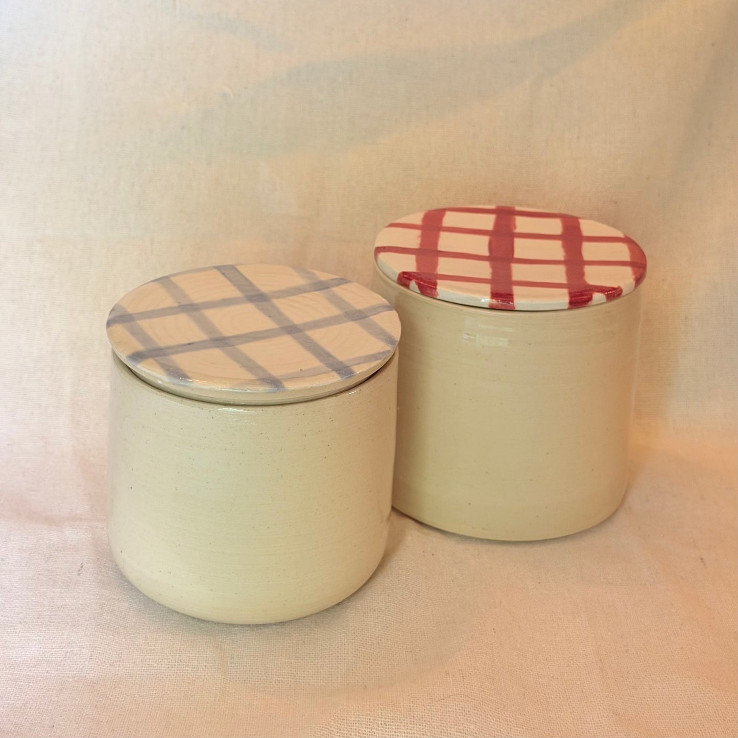plaid butter bell