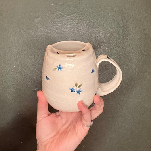 sweet blue morning mug