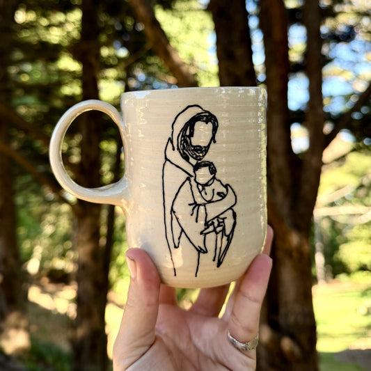 ‘safe in His arms’ mug