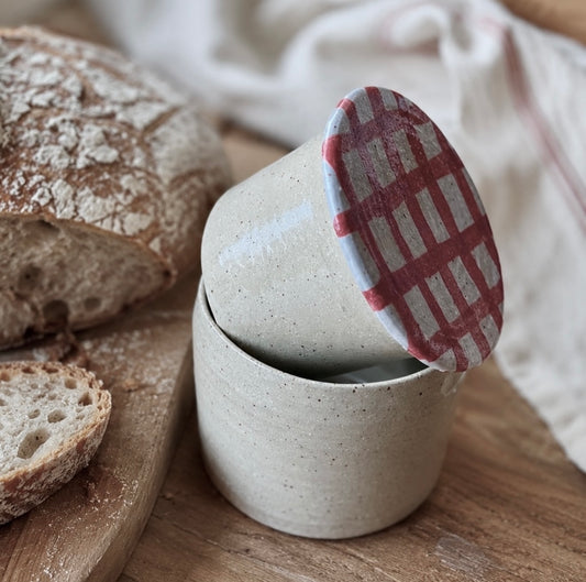plaid butter bell