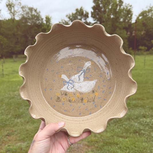 silly goose pie plate