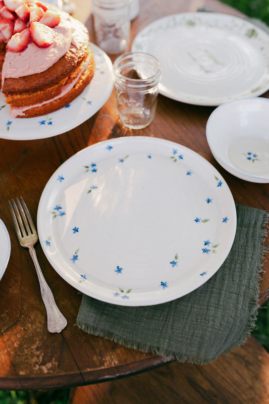 sweet blue dinner plate